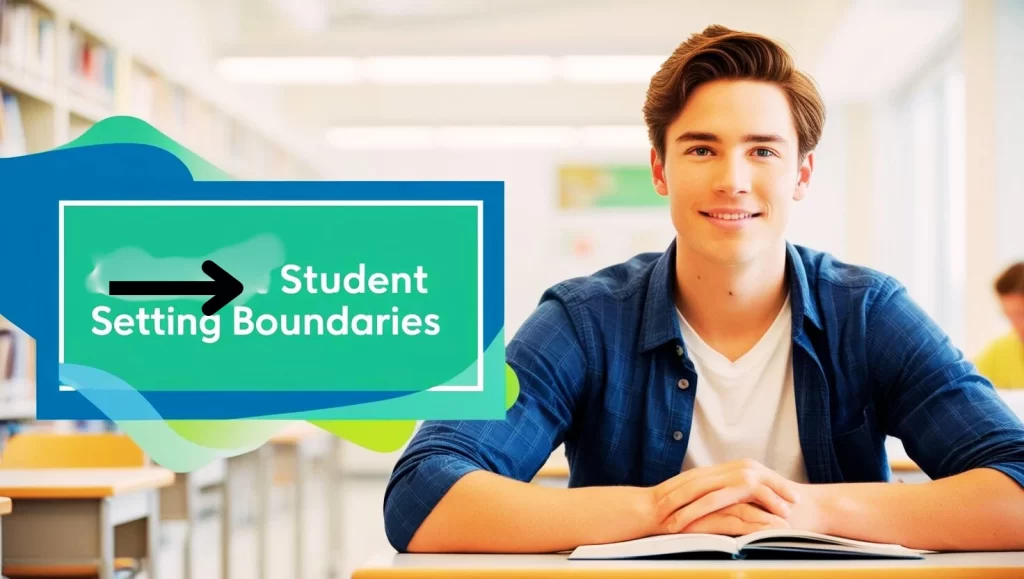Student setting boundaries 