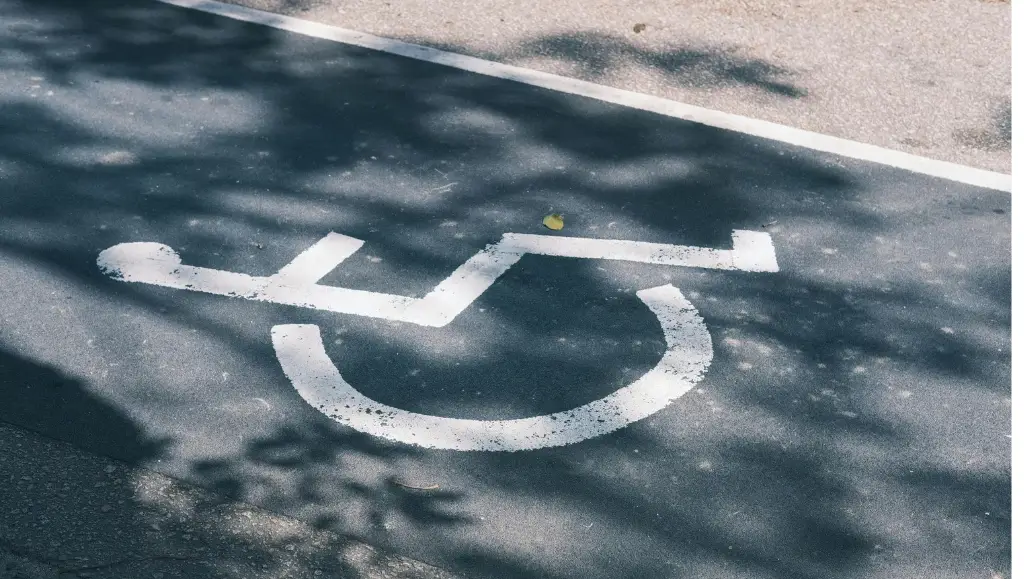 A road sign plastered on the road